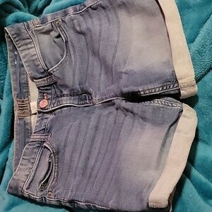 Shorts Blue Denim Justice Girls Size 14 EUC